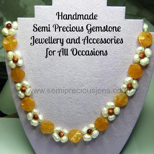 Maker of Semi Precious Gemstone Jewellery and Accessories.  Commissions accepted.
Jewellery and Beaded Accessories for all Occasions.