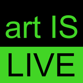 art_IS_LIVE's profile picture. art IS LIVE will be the live gallery feed for viewers to enter tweets during the exhibition of @art_IS_  art IS art created by hunter cole.  cole @bioartWORLD