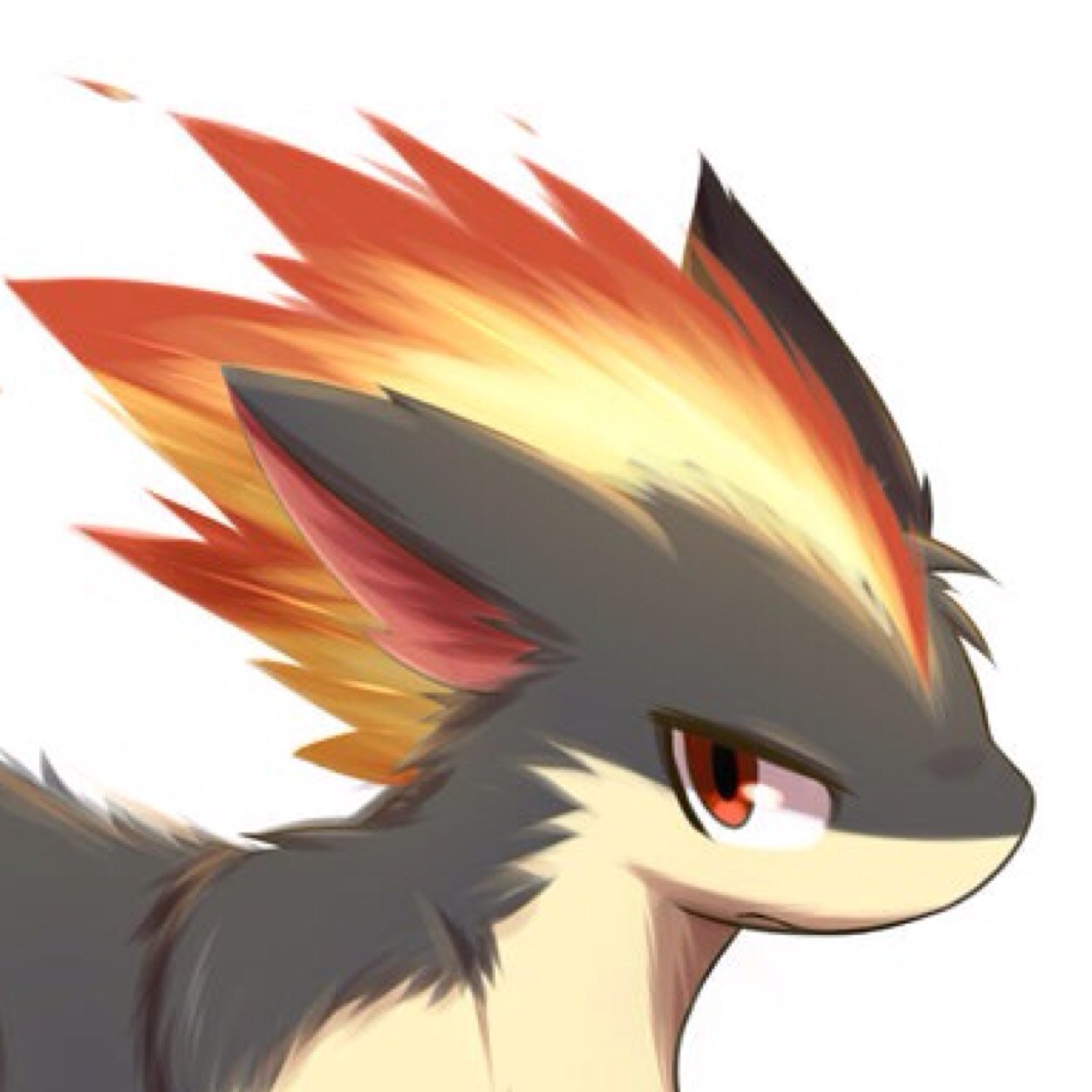 *The Quilava looks you over with a guarded curiosity.* Who're you..? | Lvl. 34 | ♂ | Moves: Flamethrower, Aerial Ace, Extrasensory, Wild Charge |