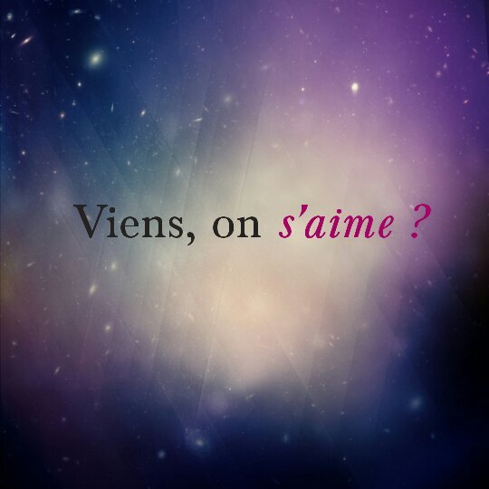 Le bonheur ça s'apprend, ça s'attend pas.