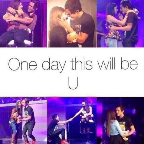 Never give up that will be you sitting on that stool on the stage. Helping girls reach their dreams♡