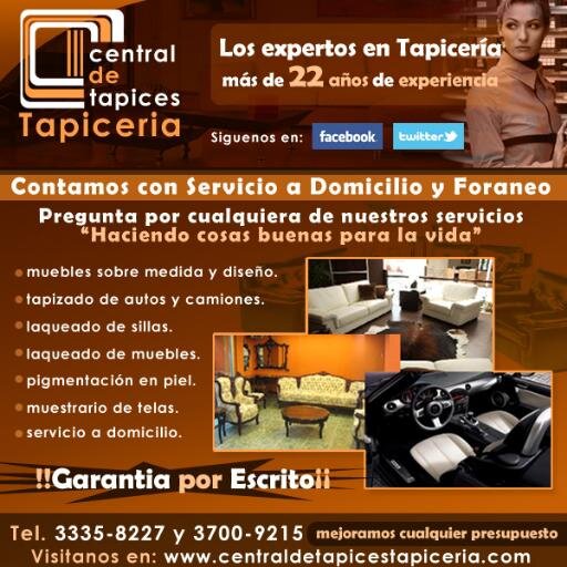 En Central de Tapices Peninsula te Ofrecemos, Servicios de Reparación, Mantenimiento, o Diseño Nuevo de tu Mobiliario de tu Empresa,Negocio, Hogar.