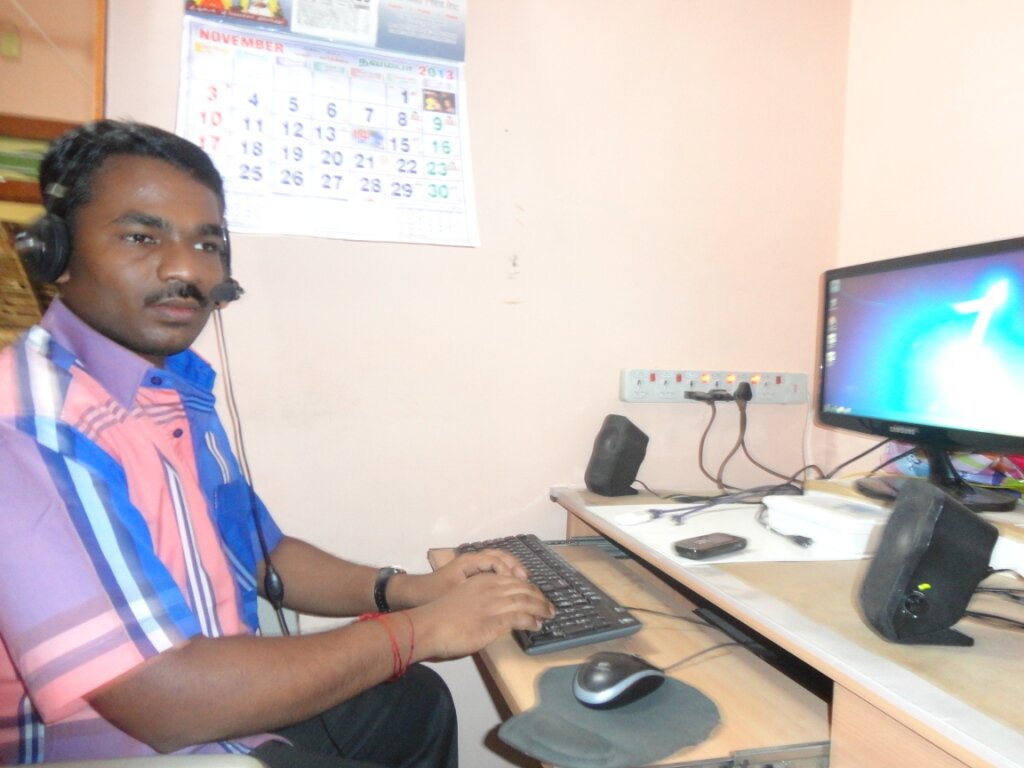 From Sivakasi
I am A Visually Impaired
Work At State Bank Of India.
Interested in Music Composing, Sound Mixing, Story Righting, Computer And Mobile Technology.