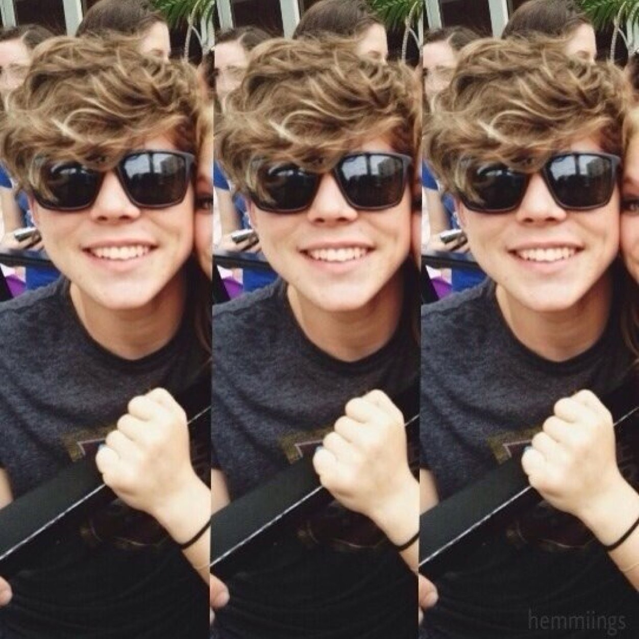 hes the cutest in his ray bans