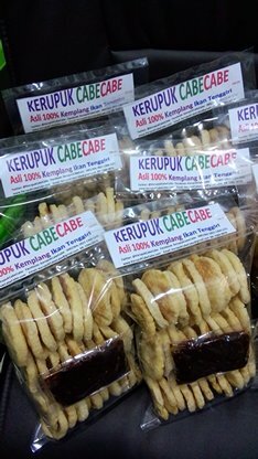 First Sold in Jakarta! 3rd Generation Kerupuk Panggang Ikan Tenggiri & Sambel CabeCabe. Order Now! WA/SMS: 0821 1364 1231 BB: 2664 AEEA. Sudah Kirim ke Belanda