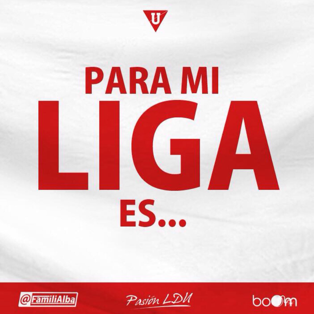 #ParaMiLigaEs cuenta oficial de @FamiliAlba