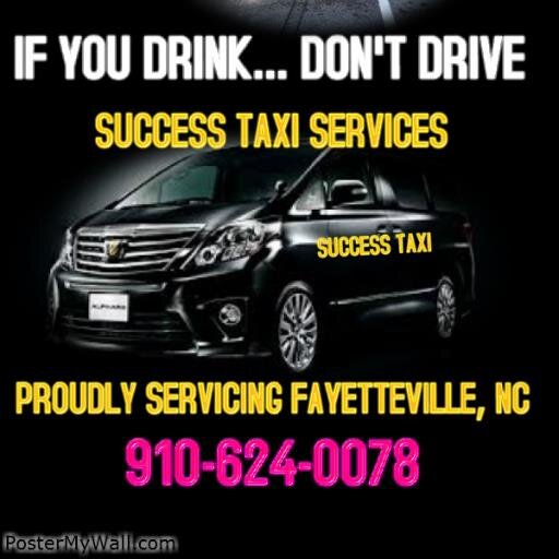 SUCCESSTAXI's profile picture. SUCCESS TAXI of Fayetteville, North Carolina We pride ourselves in offering professional, and dependable Service with discount prices.