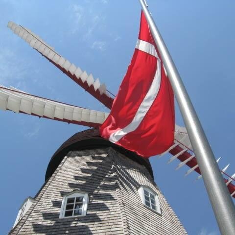 Authentic 173 year old Danish Windmill from Norre Snede, built in 1848 and shipped to Elk Horn Iowa USA in 1975.