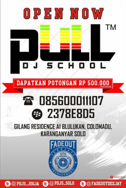 OPEN DAILY STUDIO : 10.00-24.00 
Office : Palem Hijau-Gilang Residence A1 Blulukan, Colomadu, Karanganyar, Solo  Phone 085600011107 BB 2378E8D5