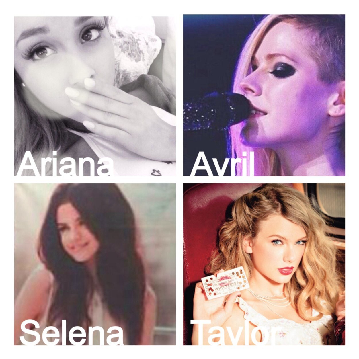 Angela-14 I love my bestie paulina. Selena Gomez, Ariana Grande, Miley Cyrus, Taylor Swift, Avril Lavigne, Emily Osment