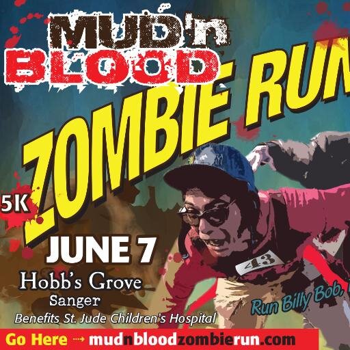 Zombies running through fields trying to catch YOU!  All happens Saturday June 7,2014. Register today!