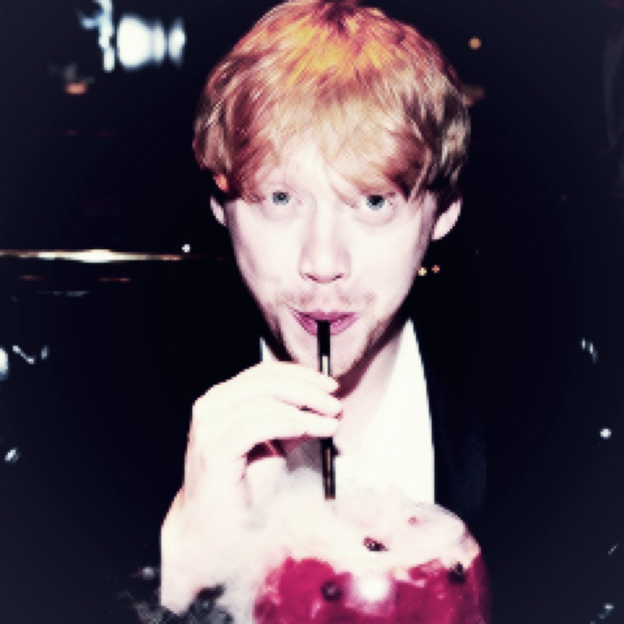 The ginger one from the films about witches and wizards