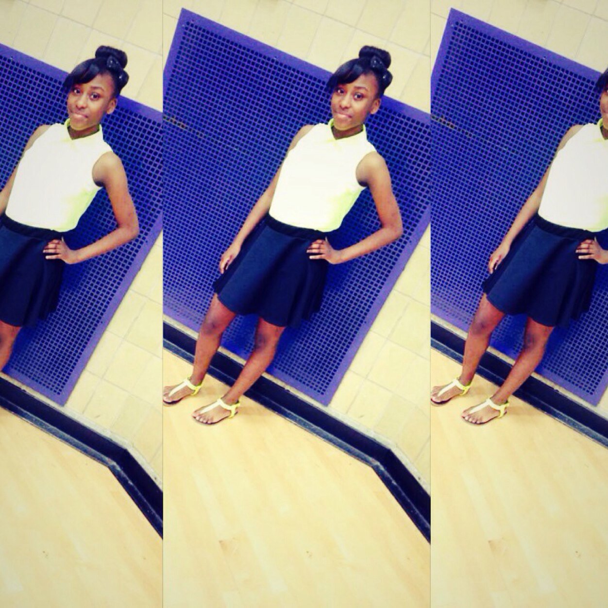 Shorty widd a cute face and skinny waste duhhh !!!