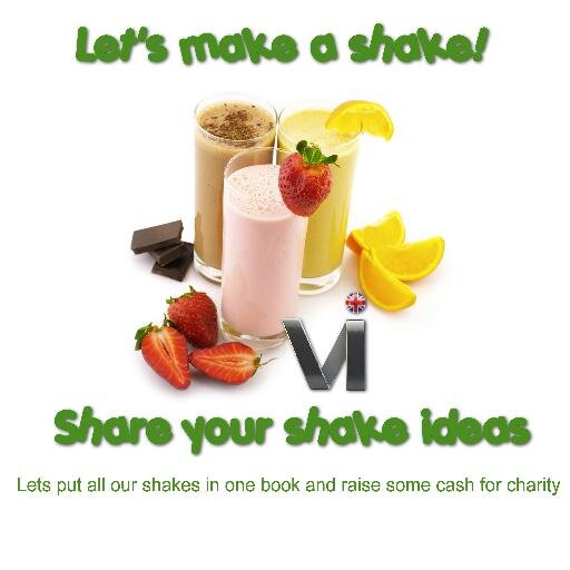 This accounts purpose is to collect all of your wonderful vi shake recipes. We will publish them into a book and raise some cash for our nominated charity.