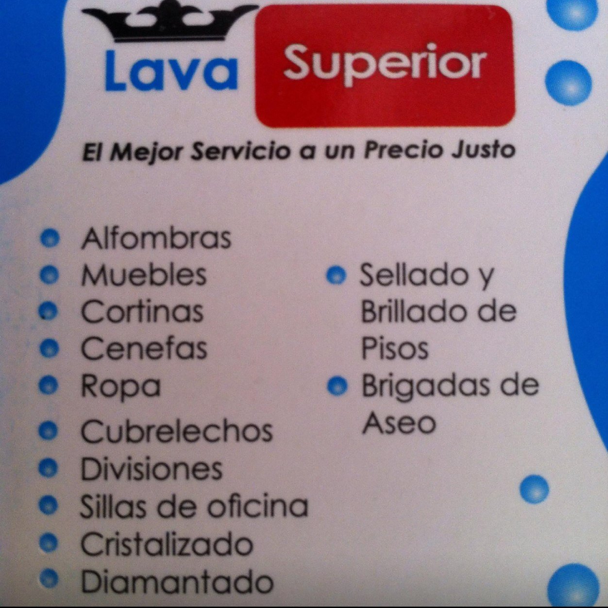 Lava superior y brilla superior  te ofrece el mejor servicio a los mejores precios comunicate 3163210267☎️5244090 en cali y a nivel nacional.