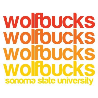 The official Twitter page for WolfBucks at Sonoma State University.
