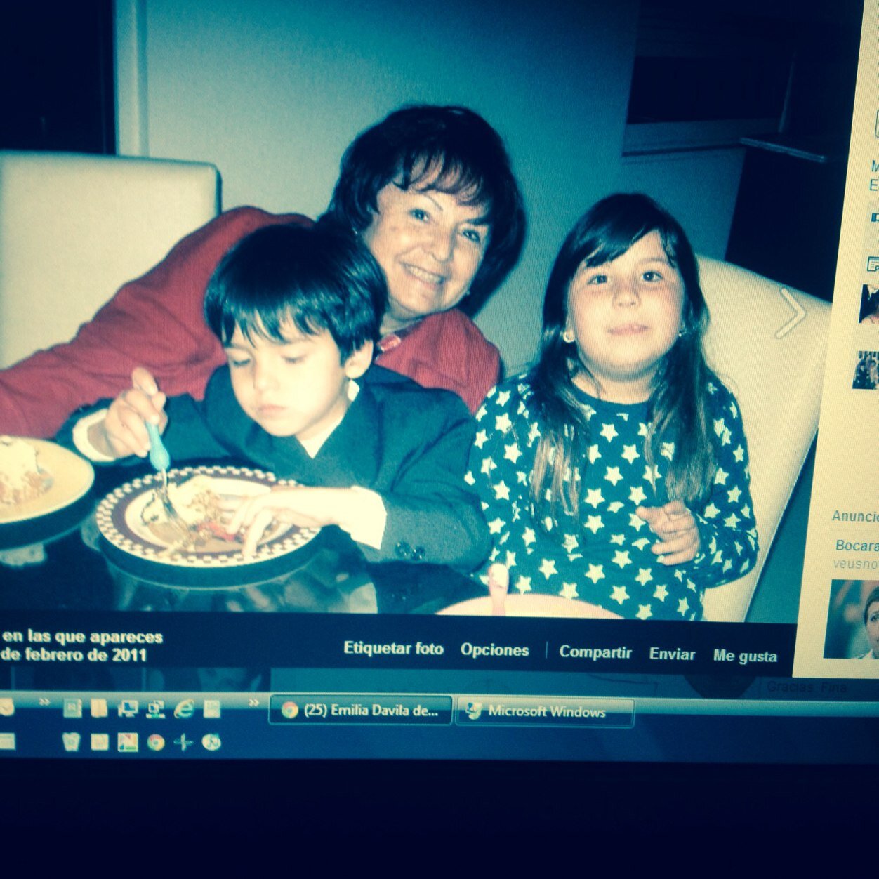 Soy muy dichosa en la vida con mi familia