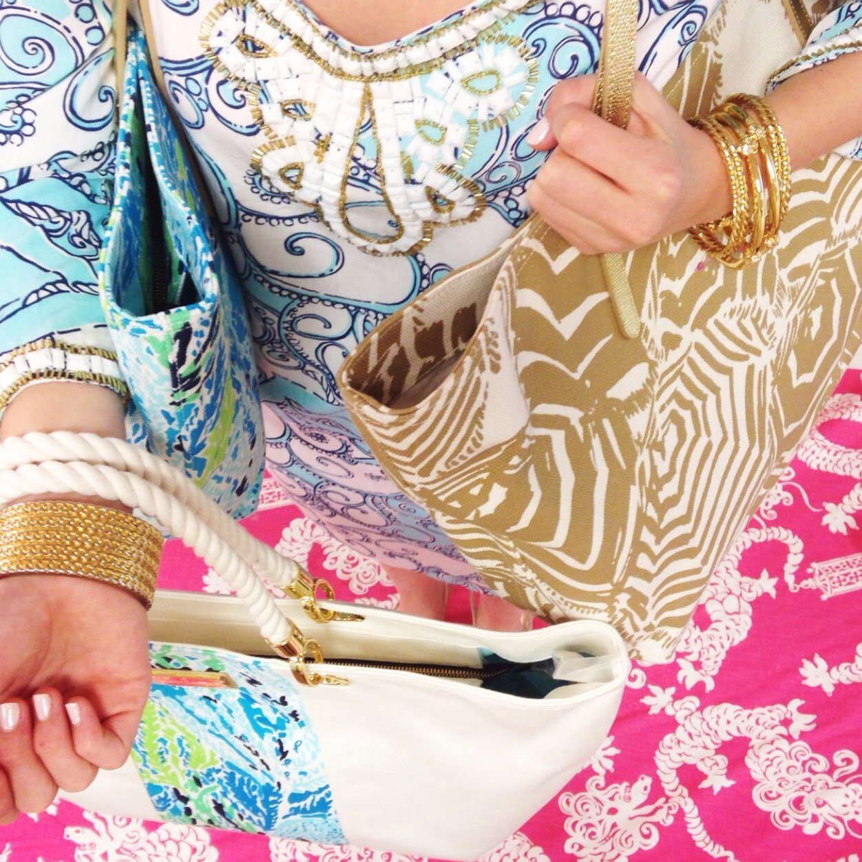 We are two long distance best friends that love Lilly Pulitzer, the south & each other!