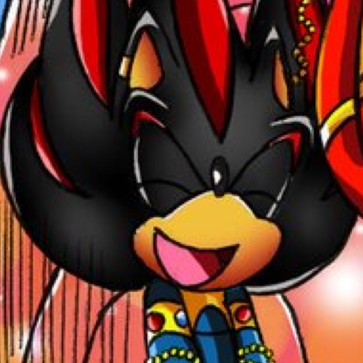 The girl looks similar to shadow, wearing a blue arabian-style outfit, she is one of the six caterpillars, currently trapped by The Red Queen. #alone