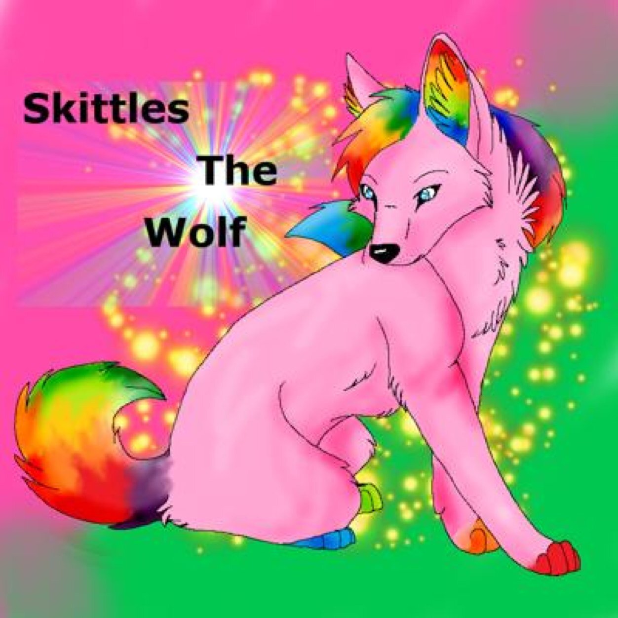 Im Skittle and i taste the rainbow! •Taken @hentaiJosh •tasty•Wolf love•Furry•Girl•A little on the crazy side•changes colors•