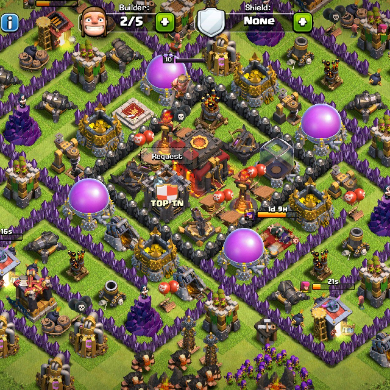 Hey yo whats up everyone thanks for following!! COC fans follow up and pay attention to the clan TOP TN check us out allways needing new recruits!