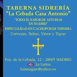 Taberna Sidreria en el corazón de La Latina (Madrid), Todo lo mejor de Asturias, especialidad CACHOPOS rellenos. Te Encantará!! Reservas 911735459
