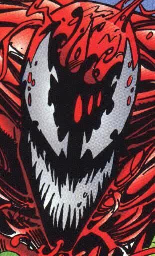 Cletus Kasady. Si escuchas mi risa,ya puedes correr. Tengo una amplia familia «¡La vida no tiene significado! ¡Caos! ¡El Universo no tiene centro!»