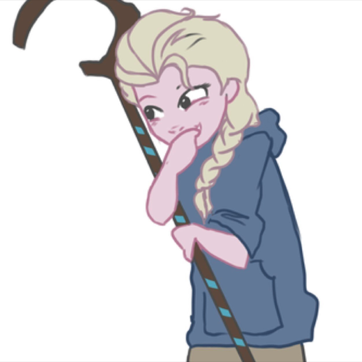@Elsa_Ice_Queen : broken phone @Handsome_Frost : always at work @kristoff4anna : i dont really know @AnnaofArandele : think she is sad