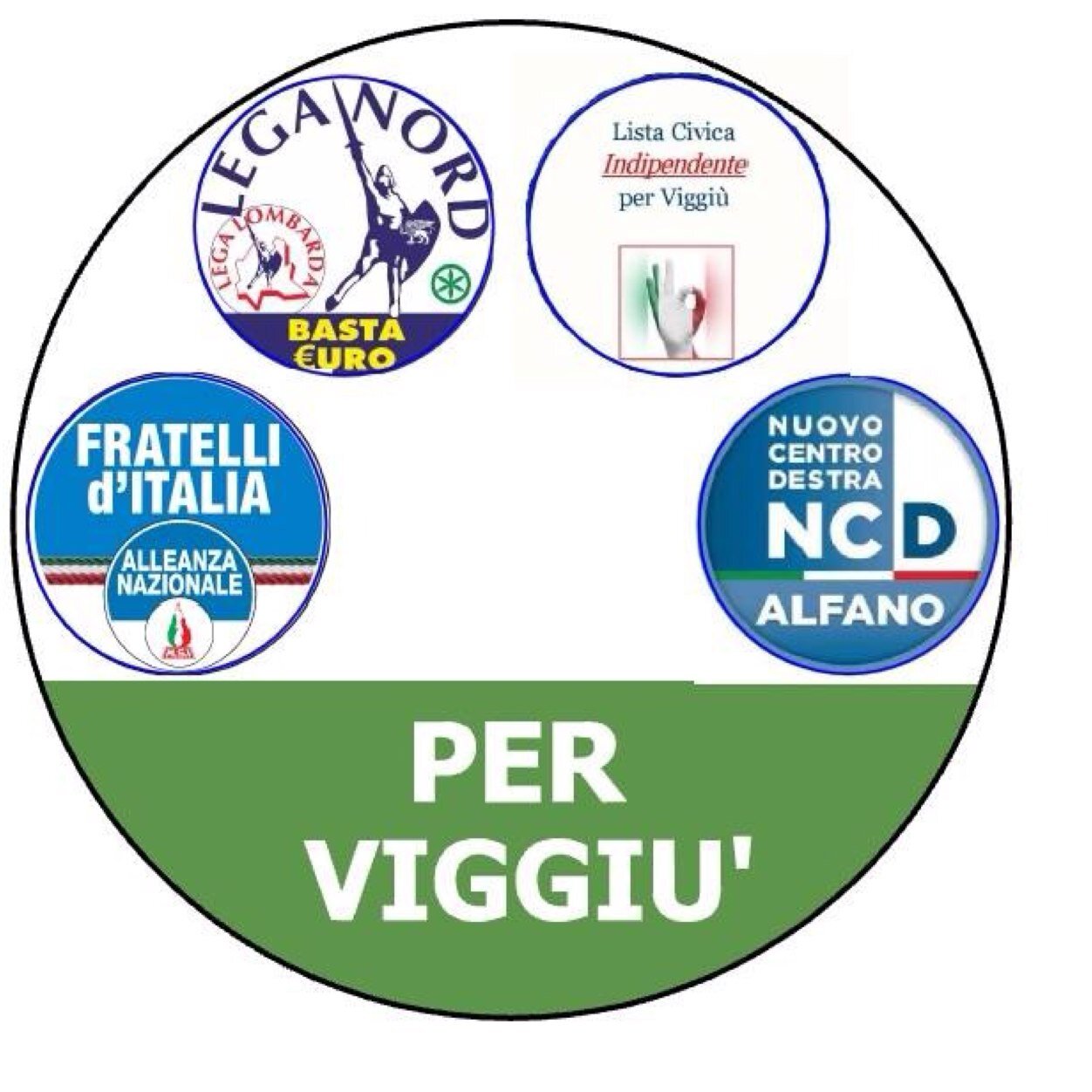 Candidati alla amministrative del Comune di Viggiu' 
25 maggio 2014 vota lista n. 2
