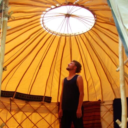 Yurt Builders in Bristol. We make hand-crafted, coppiced yurts. Various sizes with professionally fitted canvas covers. Go on make an offer! Or visit us!