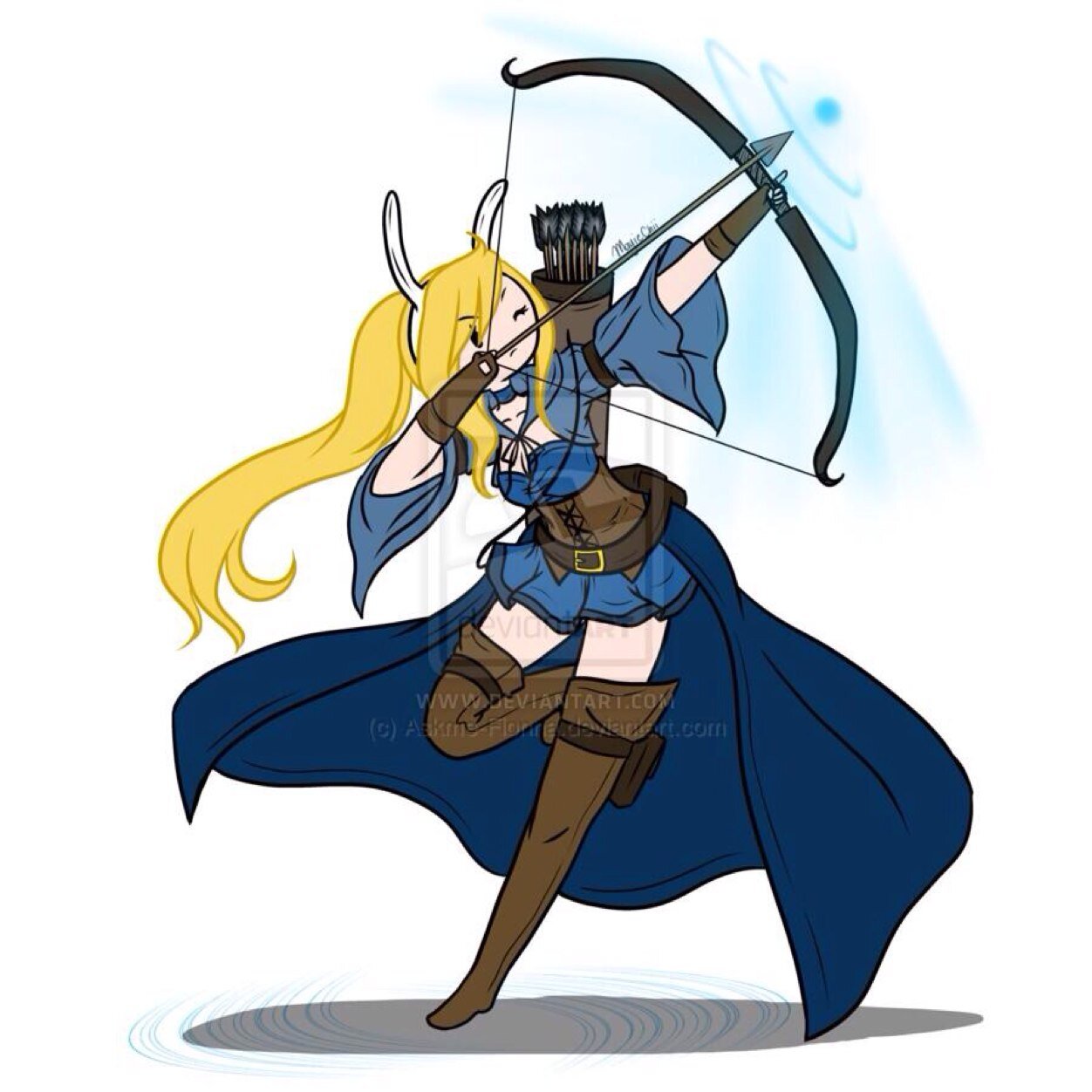 I'm Fionna the hero ! I like to kick evil butt and stuff. My BFF is Cake the cat. What time is it?