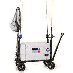 The Mighty Max Fishing Cart. Made tough in the USA. 600 lbs capacity but weighs just 22 lbs. No rust. No flat tires. Rugged carts for rugged people!