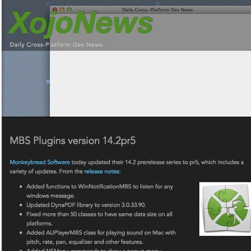 Xojo-centric cross-platform development news site.

Daily updates, RSS feed and weekly email roundup. Don’t miss a single Xojo news item! 100% unofficial!