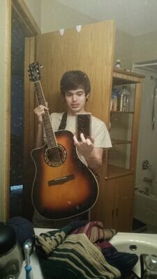 loves to play guitar. outdoorsmen, never give up on dreams