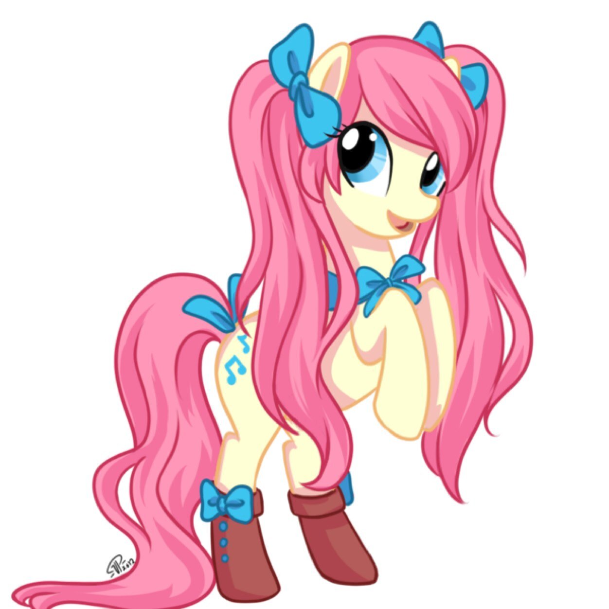 Sweetend Melody. Her love for music is overshadowed by her love for @mlp_Crusader. (Master Thief)