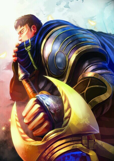 Defenderé Demacia de Noxus y no descansaré hasta derrotar a Noxus.¿Soy muy grande para ti? ¡Hey! ven ¡Te espero con mi espada! No seas tímido sigueme #LoLRolSP