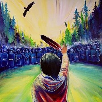 Mother Earth defenders, Protecting the Water. #ElsipogtogStrong #IdleNoMore4 #MikmaqWarriors #FRACKOFF #Elispogtog -LS @ http://t.co/uhLtPQ0RFS