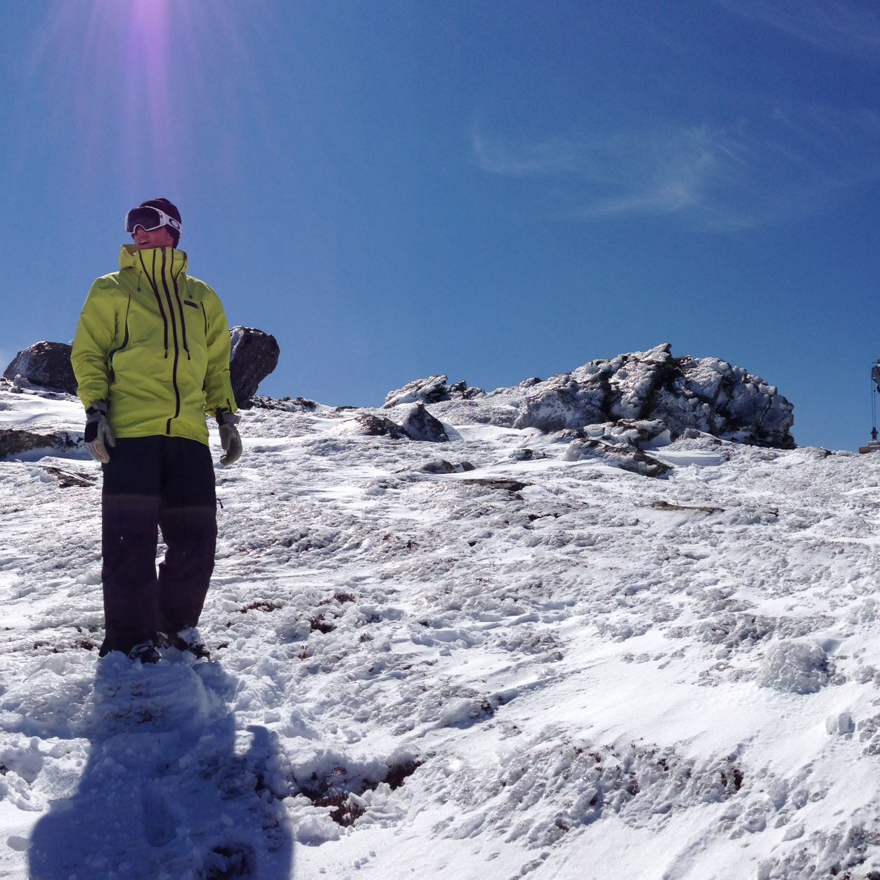 Snow guy hanging out in Falls Creek & Jindy