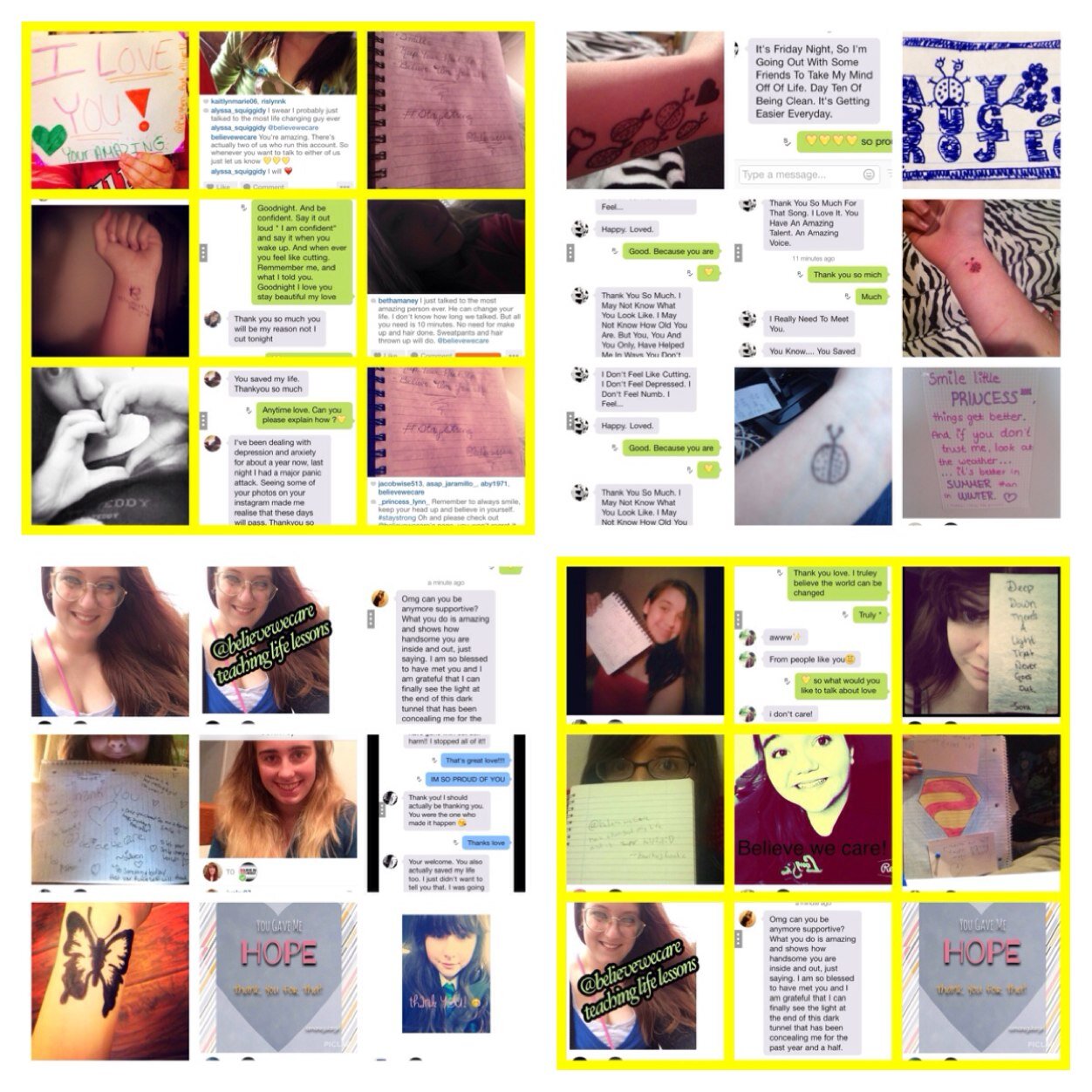 We are two bestfreinds who know we can change the world. You are all our family. We care and love all of you. #believeproject