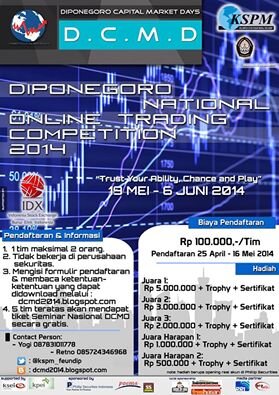 Diponegoro National Online Trading Competition 2014