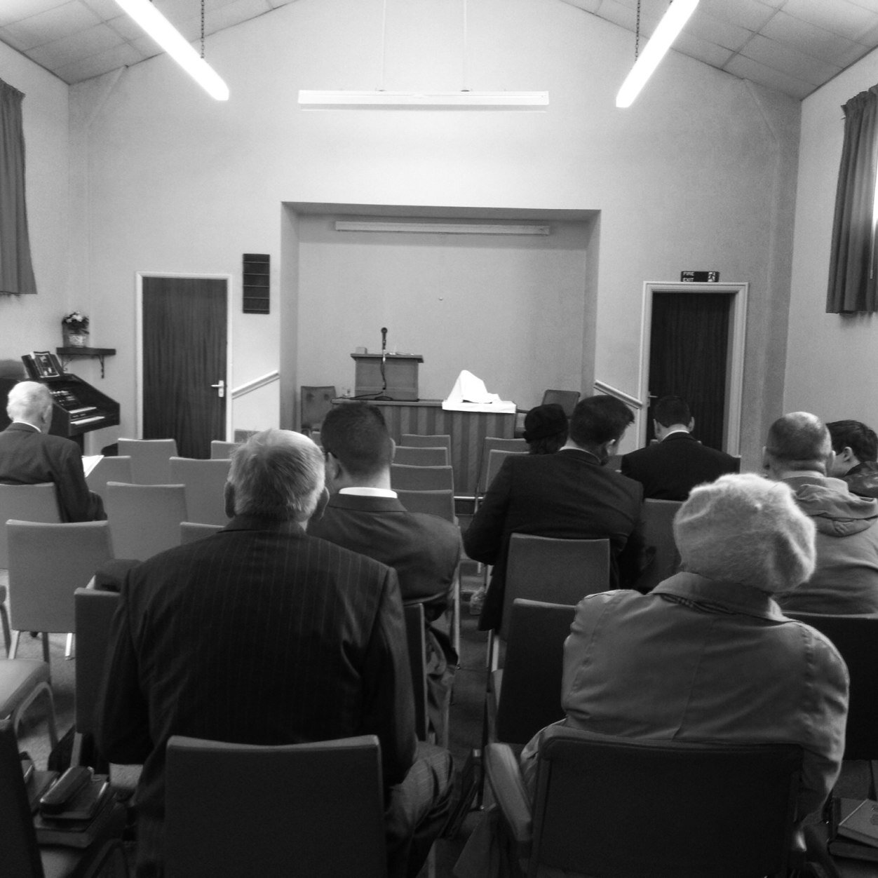 Christadelphians who normally meet at Alexandra Place, Bedford Memorial: 11am, 2:15pm Gospel Hour; Bible Class: Thur 7:30pm (Zoom)