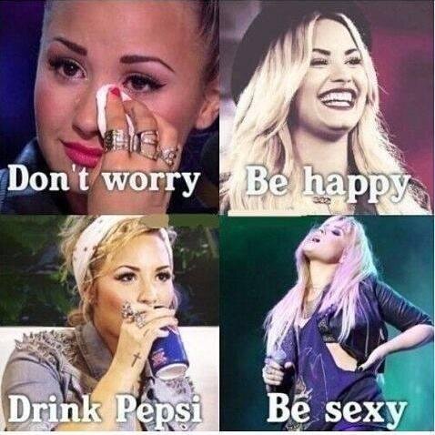 I have come to realize that just making yourself happy is the most important. If you are lucky enough to be different don't you ever change. Here for #Lovatics