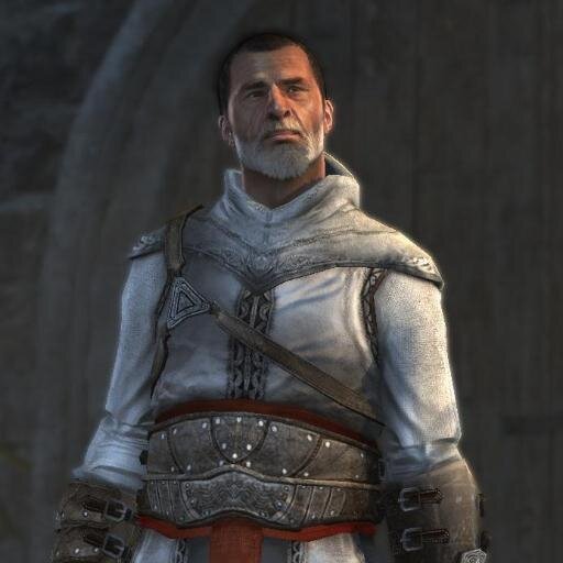 Arim Ibn-La'Ahad is my name I am Altairs cousin, from Masyaf Syria. I lost faith in the Creed years ago so i left i now fight for my self and help the weak.