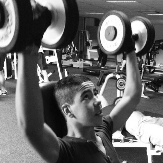 In de sportschool
