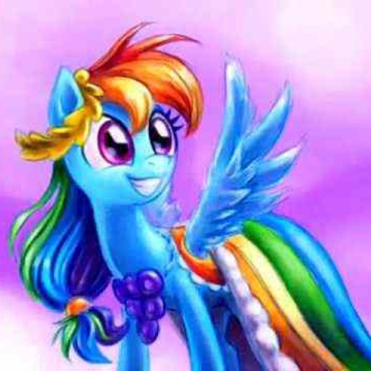 Hey everypony RainBow Dash here thee one and only flying around high above the clouds maybe you've heard of me my SSP is: @Downfall_Mlp MF is @WTNV_Hinny