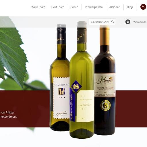 Pfälzer Weine im Internet. http://t.co/MRvgXxYe5m . Der #Onlineshop für #Wein aus der #Pfalz