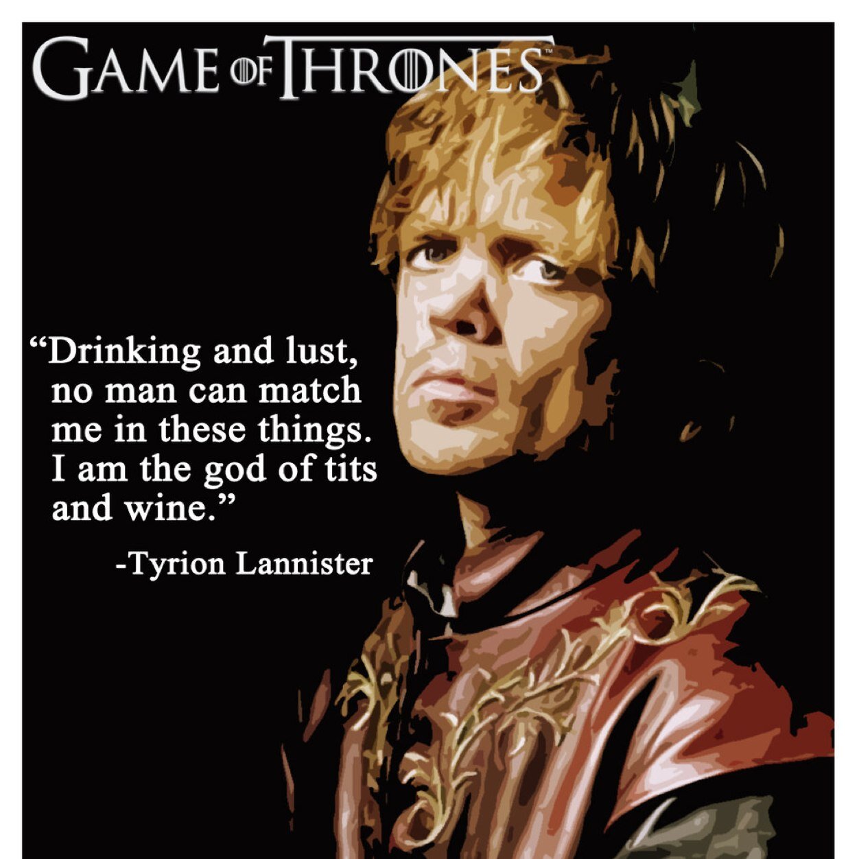 Tyrion Lannister. third and youngest child of Tywin and Joanna. Brother to cersei and jaime. Wedded to Sansa of house stark. Not affiliated.