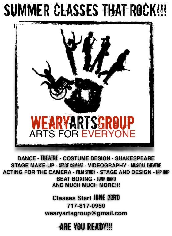 Weary Arts Group is dedicated to the promotion of artists and arts education in York, Pennsylvania and the world. Arts for everyone!