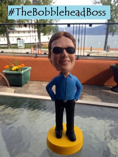 #TheBobbleheadBoss Follow him on his adventures throughout the South Okanagan.