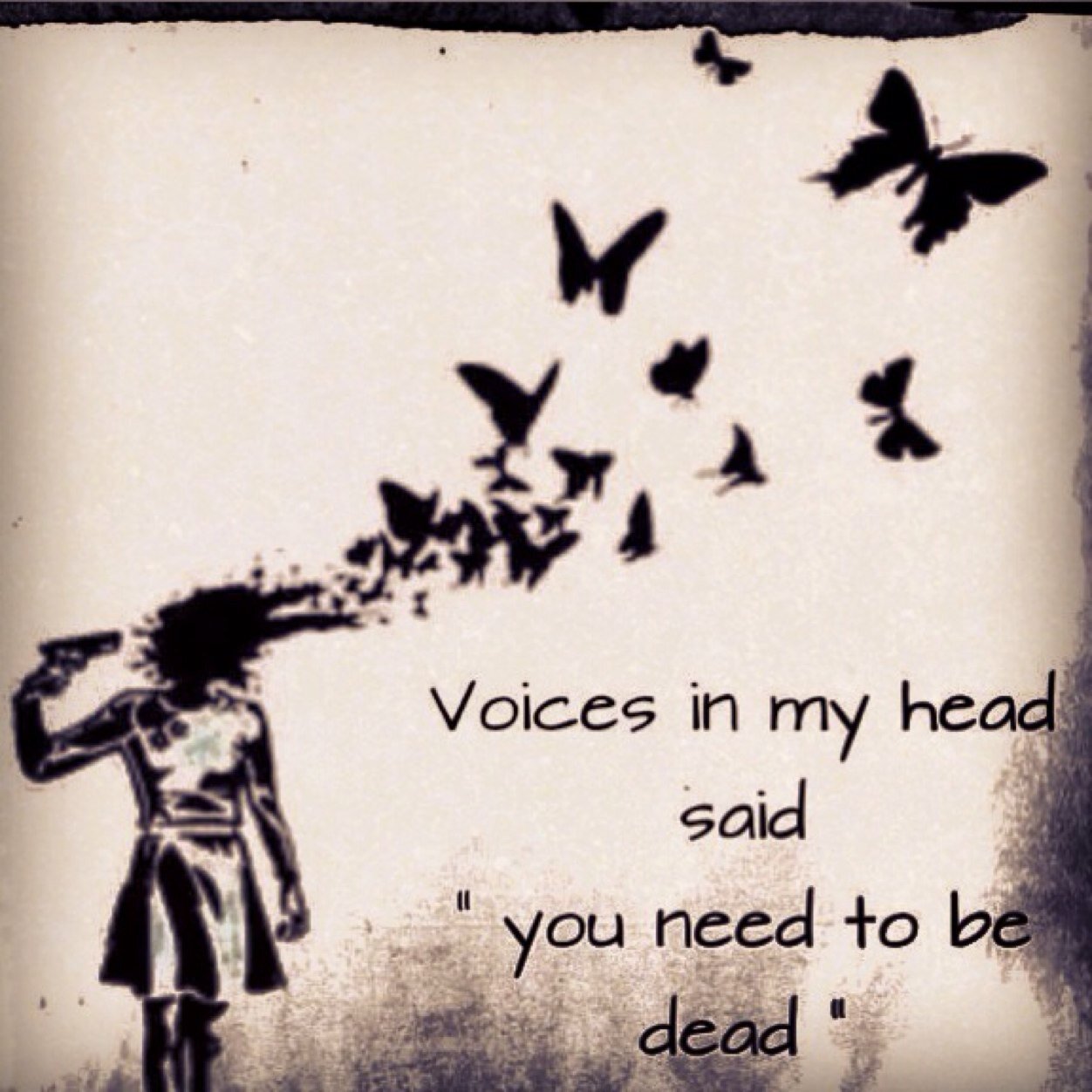 Borderline personality disorder, depression, & anxiety. Death is the scariest thing in life but I dream About ending my life. Im fine